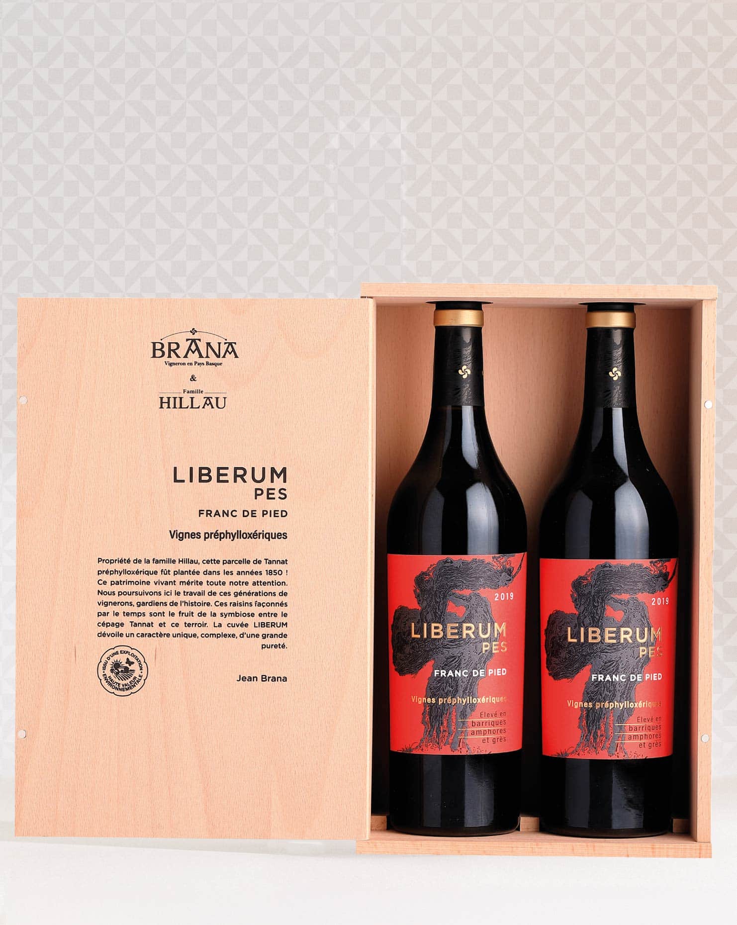 Coffret bois de hêtre 2 x Liberum PES
