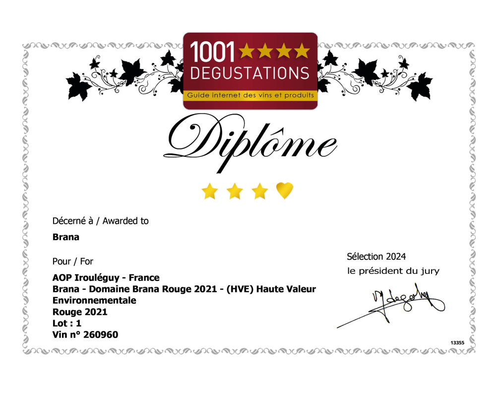 Domaine Brana Rouge - 75 cl – Image 2
