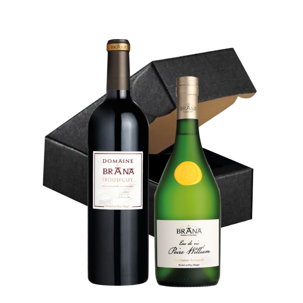 Coffret de Noël Signature Brana - Domaine Brana 75 cl + Eau de Vie de Poire William