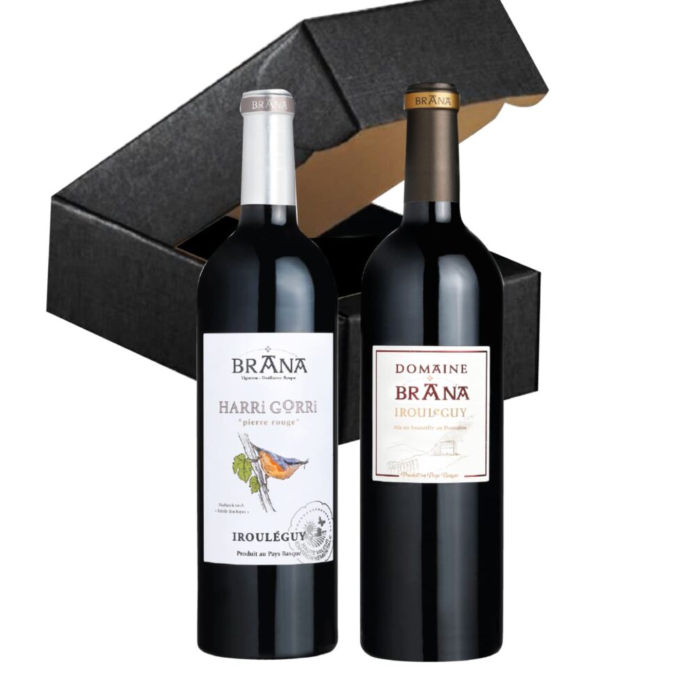 Coffret Les Terrasses - Domaine Brana 75 cl + Harri Gorri Rouge 75 cl