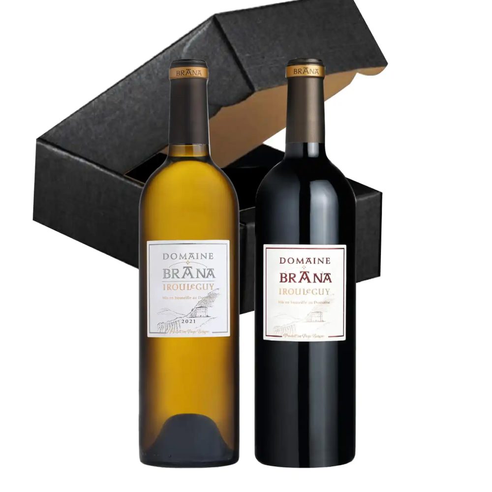 Coffret Le Domaine - Domaine Brana blanc 75 cl + Domaine Brana rouge 75 cl