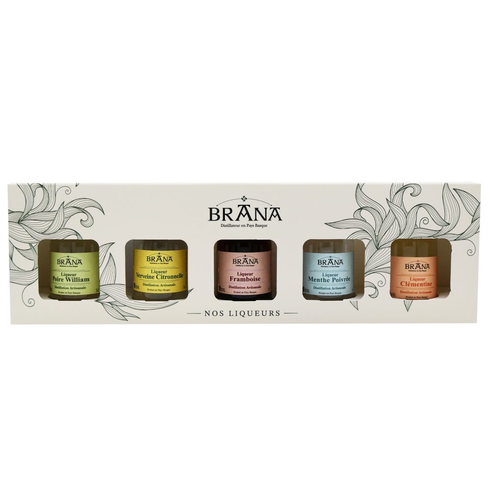 Coffret 5 Liqueurs (fruits & plantes) - 5 cl